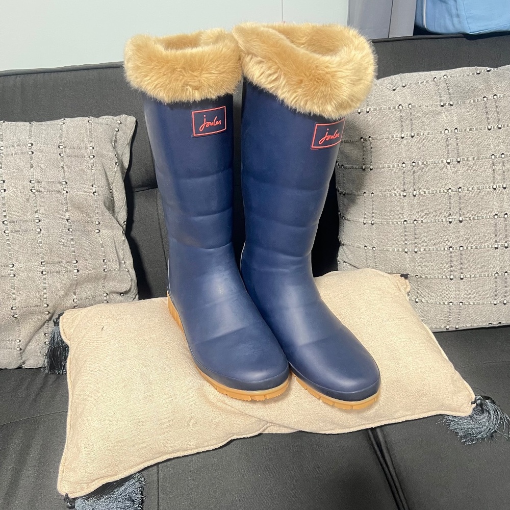 Joules rain boot size 10